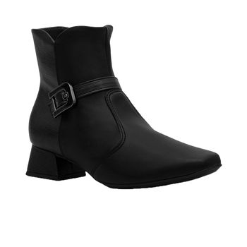 Bota-Preto-Fivela-Transpassada-Cano-Curto-|-Comfort-Tamanho--35---Cor--PRETO-0